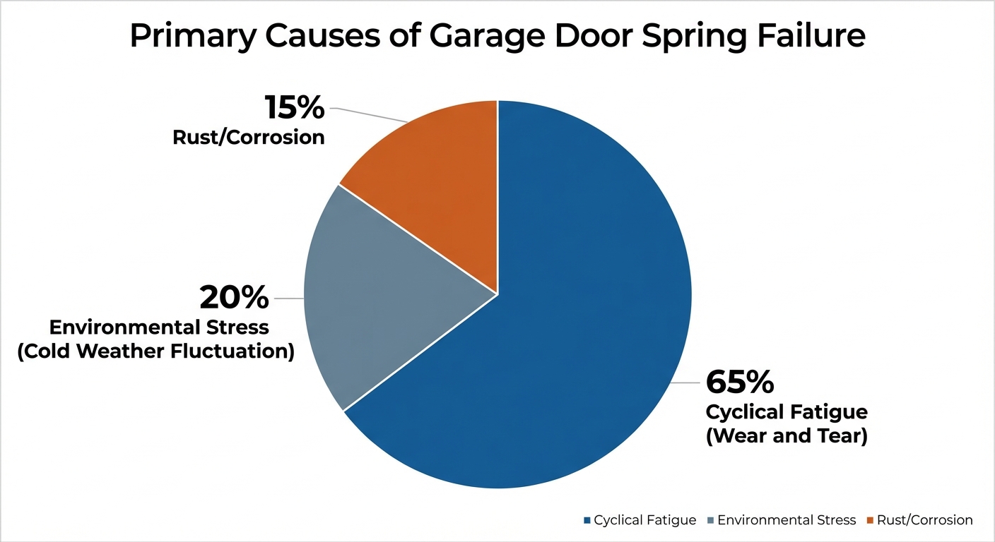 Primary Causes of Garage Door Spring Failure
